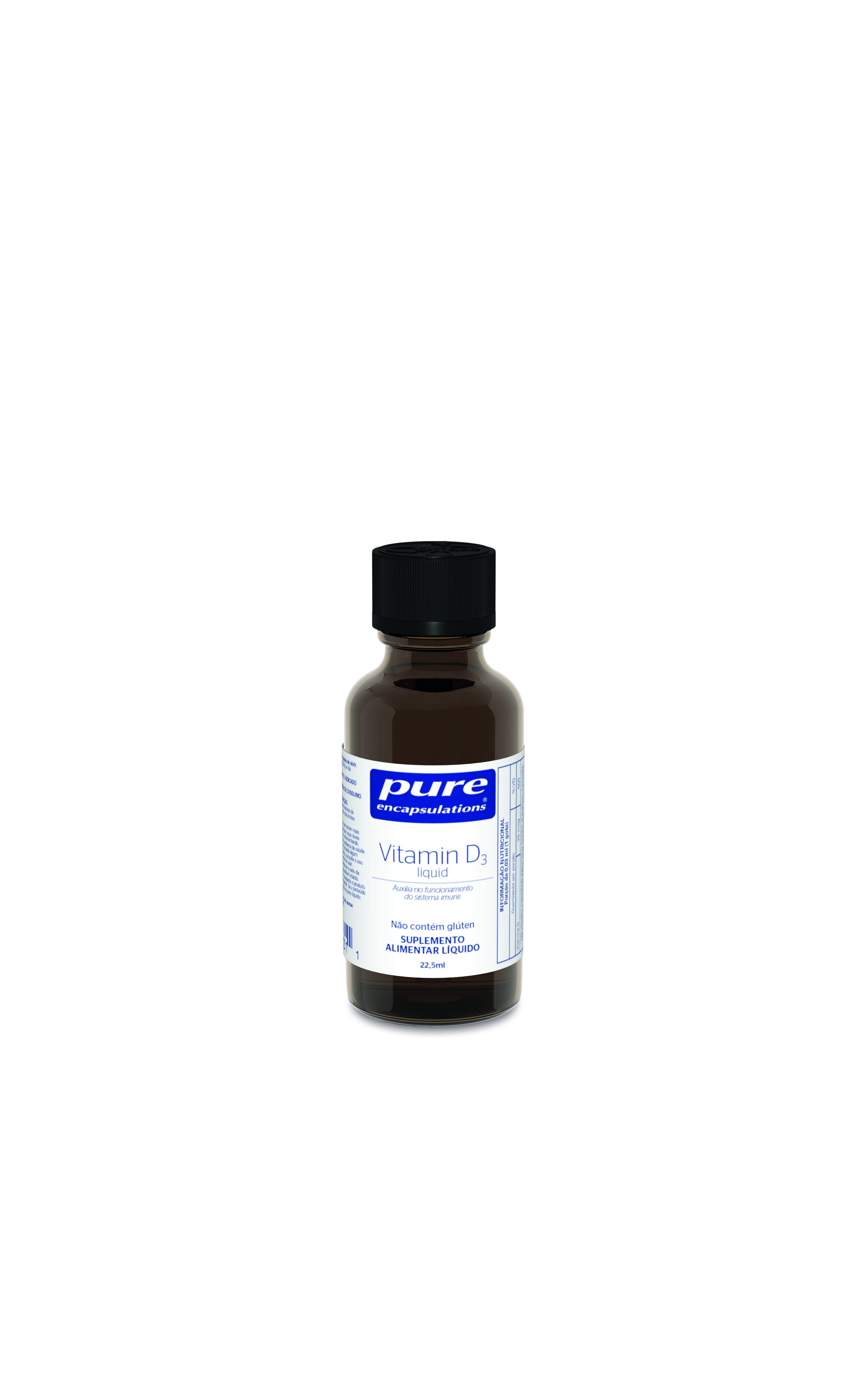 Suplemento Alimentar Pure Encapsulations Vitamina D3 Líquida - 22,5mL