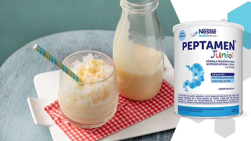 Raspadinha de maracujá com PEPTAMEN® Junior