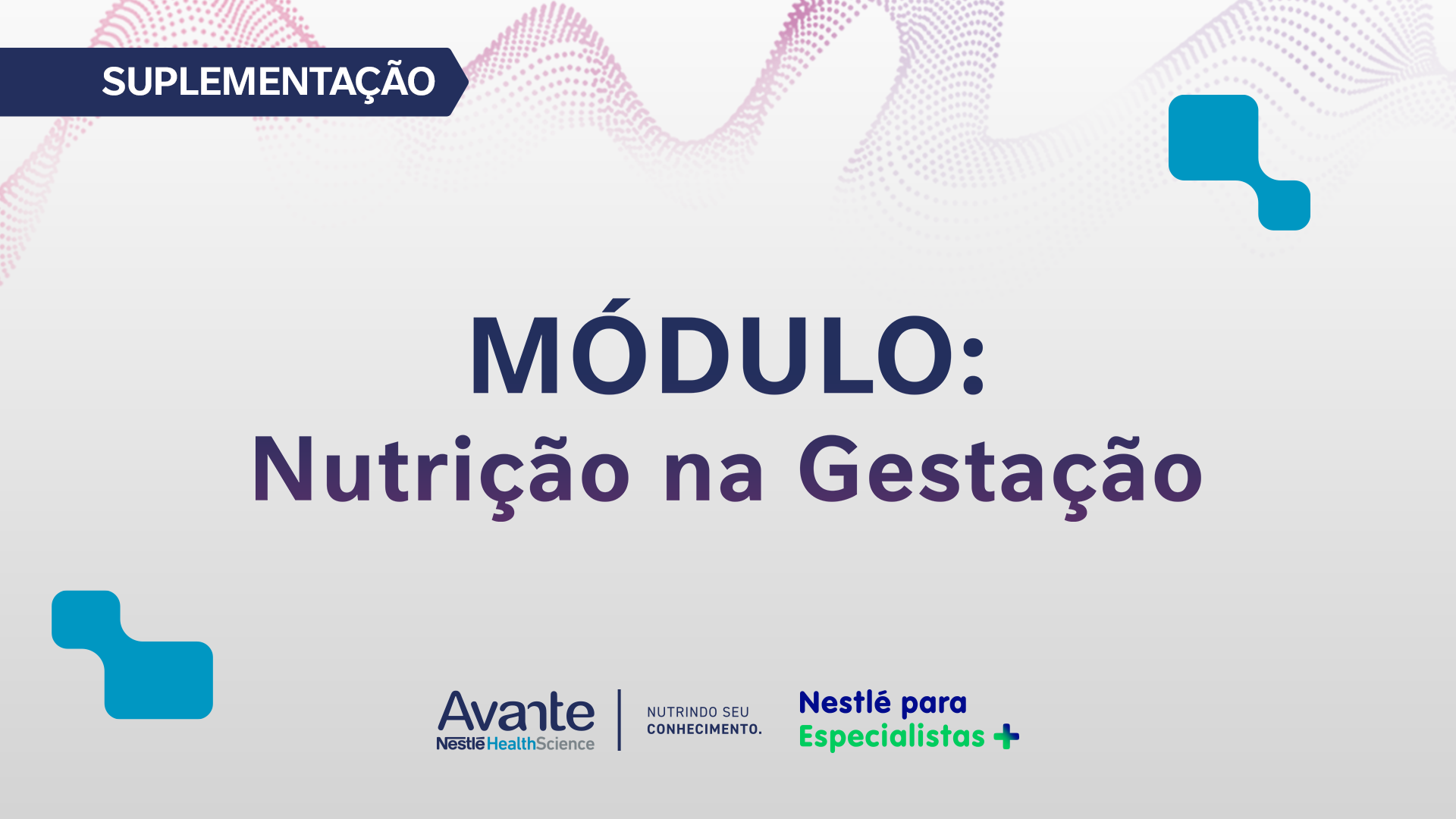 Capa Módulo Nutrição na Gestação Curso Saúde da Mulher 