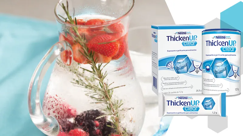 Água frutada com alecrim com RESOURCE® THICKENUP CLEAR