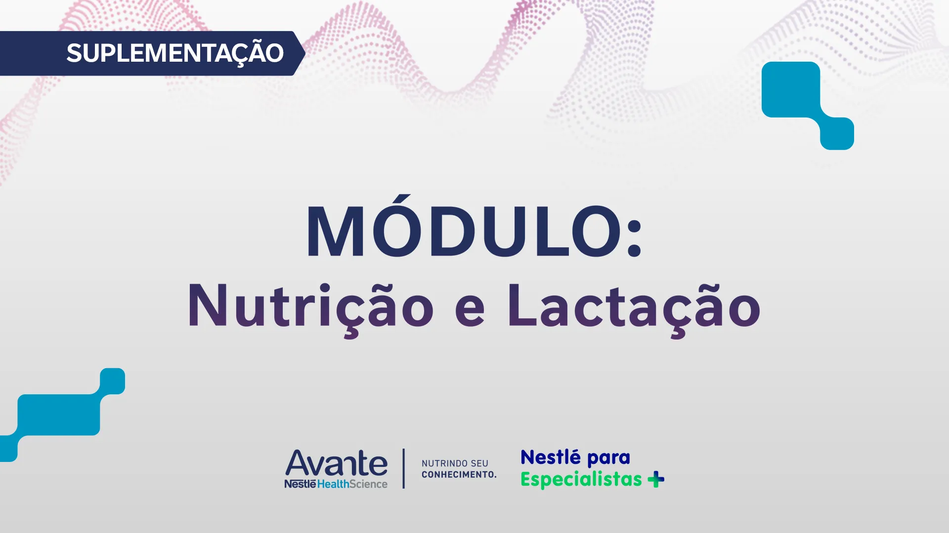 Capa Módulo Nutrição e Lactação 